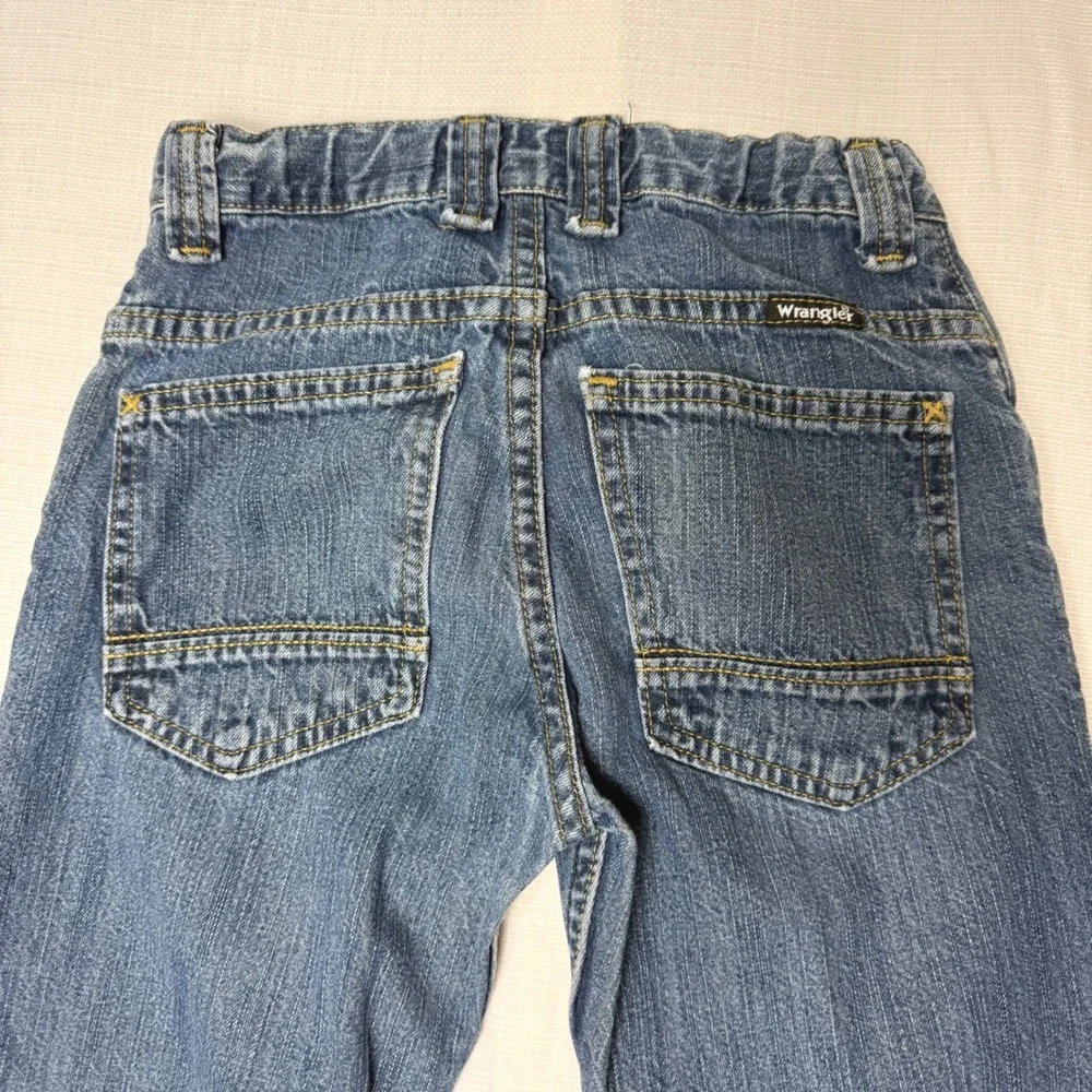 Wrangler Boys Slim Fit Jeans Adjustable Waist‎ Blue Denim Size 10
